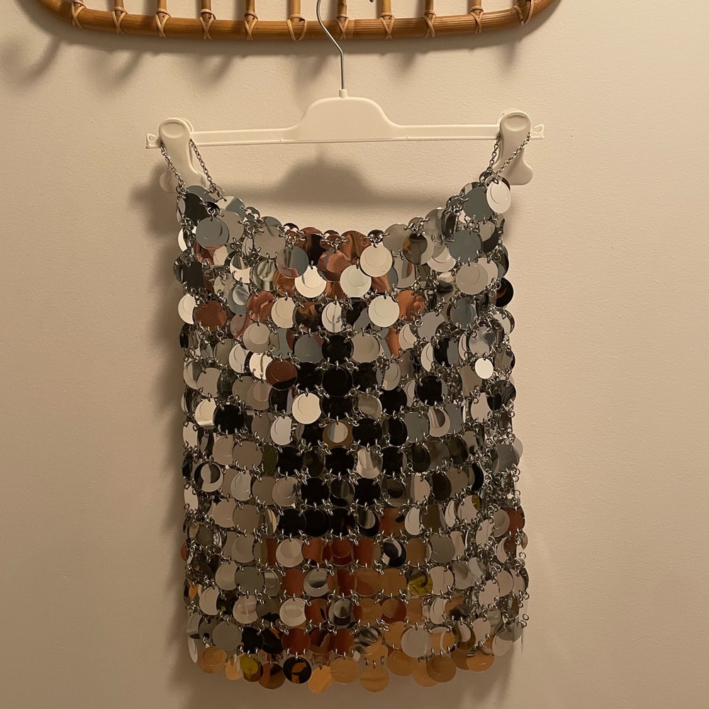 Paco Rabanne circular-discs mini skirt